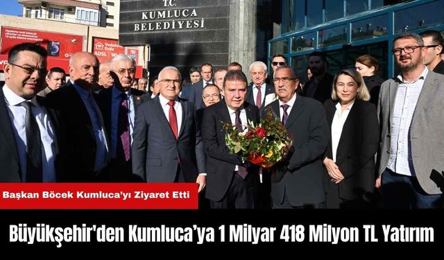 Büyükşehir'den Kumluca’ya 1 Milyar 418 Milyon TL Yatırım