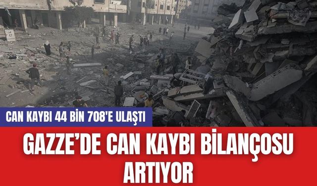 Gazze’de Can Kaybı Bilançosu Artıyor