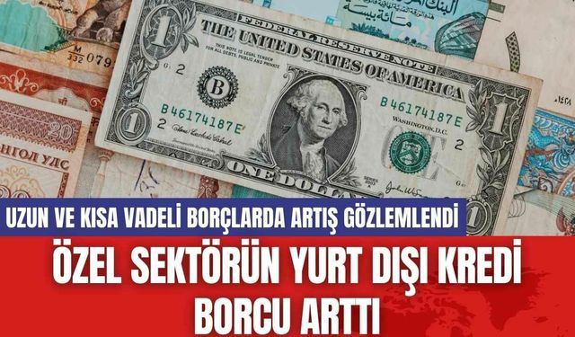 Özel Sektörün Yurt Dışı Kredi Borcu Arttı