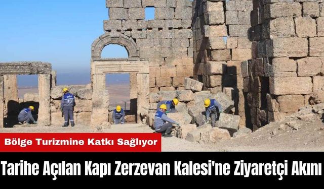 Tarihe Açılan Kapı Zerzevan Kalesi'ne Ziyaretçi Akını