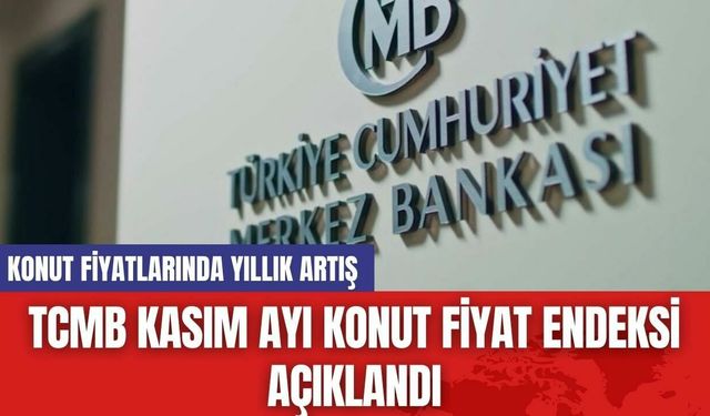 TCMB Kasım Ayı Konut Fiyat Endeksi Açıklandı