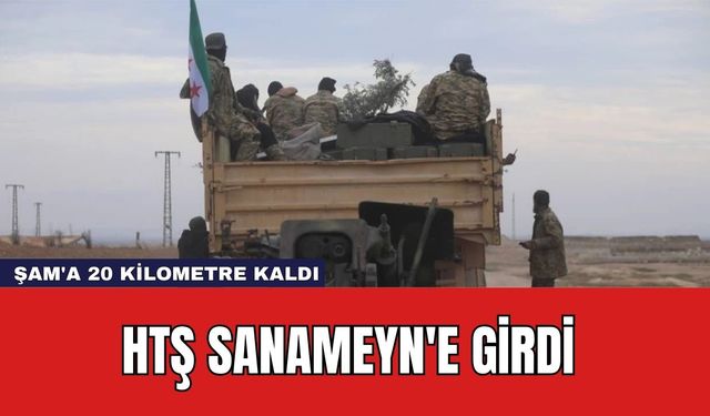 HTŞ Sanameyn'e Girdi: Şam'a 20 Kilometre Kaldı