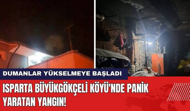 Isparta Büyükgökçeli Köyü'nde Panik Yaratan Yangın!