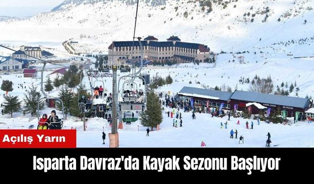 Isparta Davraz'da Kayak Sezonu Başlıyor