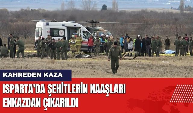 Isparta'da Şehitlerin Naaşları Enkazdan Çıkarıldı