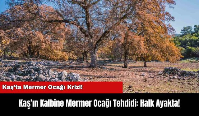 Kaş’ın Kalbine Mermer Ocağı Tehdidi: Halk Ayakta!