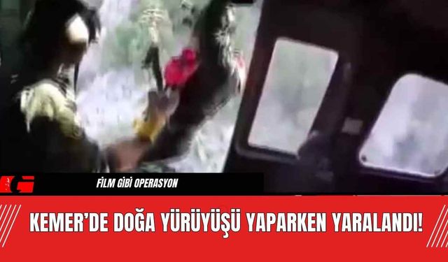 Kemer’de Doğa Yürüyüşü Yaparken Yaralandı!