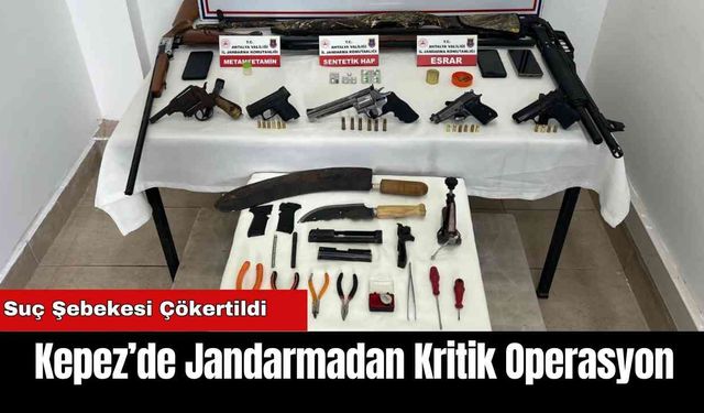 Kepez’de Jandarmadan Kritik Operasyon: Suç Şebekesine Ağır Darbe