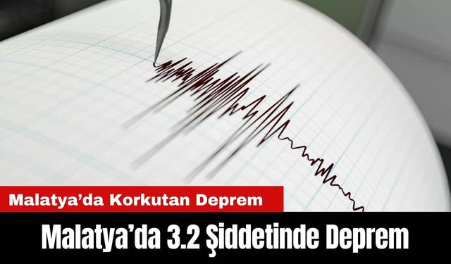 Malatya’da 3.2 Şiddetinde Deprem