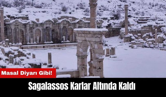 Masal Diyarı Gibi! Sagalassos Karlar Altında Kaldı