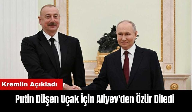 Putin Düşen Uçak İçin Aliyev'den Özür Diledi