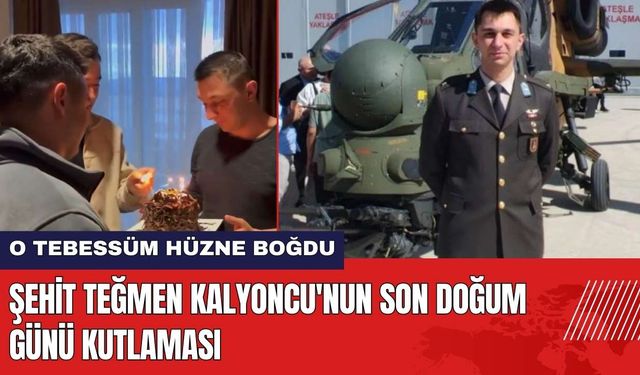 Şehit Teğmen'in Son Doğum Günü Kutlaması!