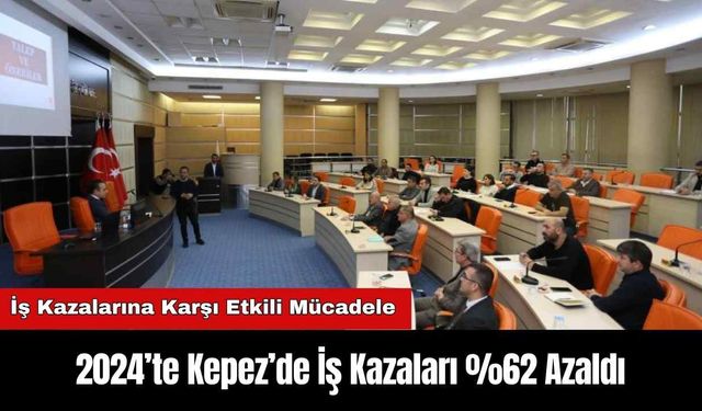 2024’te Kepez’de İş Kazaları %62 Azaldı