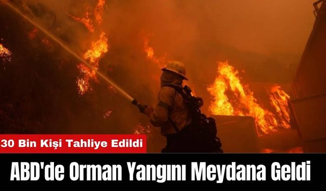 ABD'de Orman Yangını Meydana Geldi: 30 Bin Kişi Tahliye Edildi