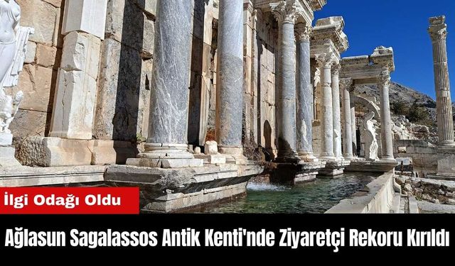 Ağlasun Sagalassos Antik Kenti'nde Ziyaretçi Rekoru Kırıldı