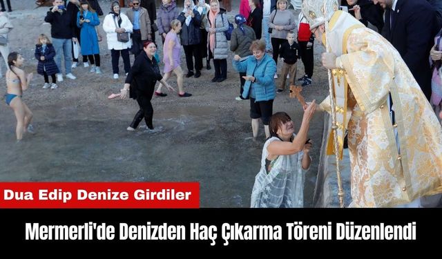 Antalya Mermerli'de Denizden Haç Çıkarma Töreni Düzenlendi