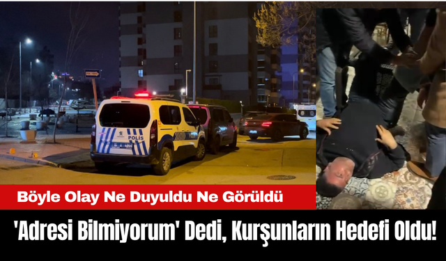 Böyle Olay Ne Duyuldu Ne Görüldü: 'Adresi Bilmiyorum' Dedi, Kurşunların Hedefi Oldu!