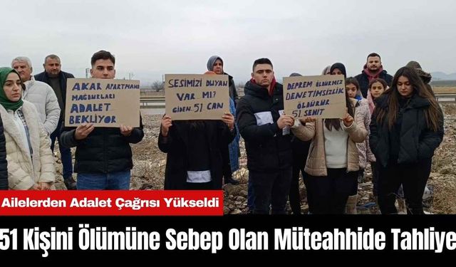 Depremde 51 Kişini Ölümüne Sebep Olan Müteahhide Tahliye