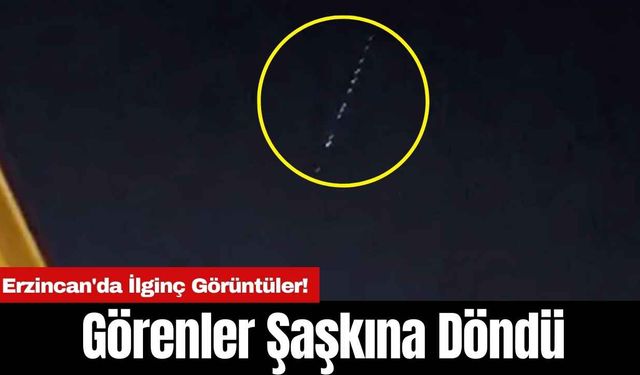 Erzincan'da İlginç Görüntüler! Görenler Şaşkına Döndü