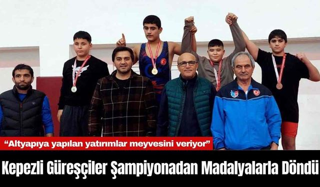 Kepezli Güreşçiler Şampiyonadan Madalyalarla Döndü