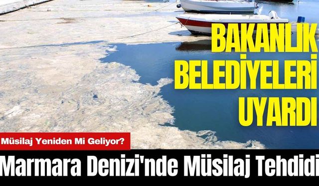 Marmara Denizi'nde Müsilaj Tehdidi: Bakanlık Belediyeleri Uyardı