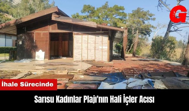 İhale Sürecindeki Konyaaltı Sarısu Kadınlar Plajı'nın Hali İçler Acısı