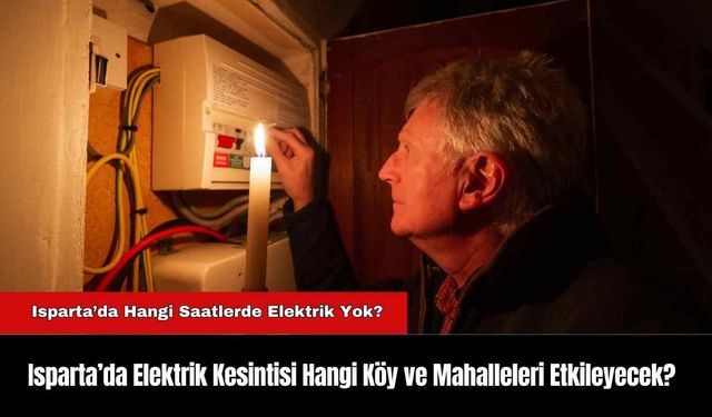 Isparta’da Elektrik Kesintisi Hangi Köy ve Mahalleleri Etkileyecek?