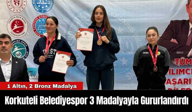 Korkuteli Belediyespor 3 Madalyayla Gururlandırdı