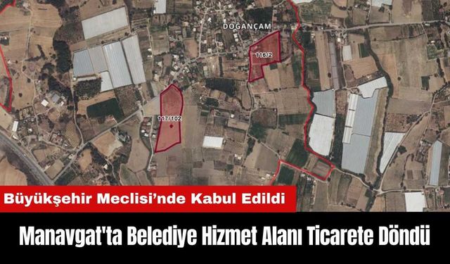 Manavgat'ta Belediye Hizmet Alanı Ticarete Döndü