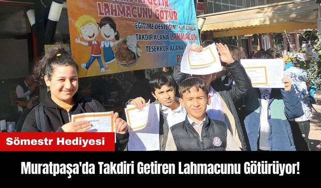 Muratpaşa'da Takdiri Getiren Lahmacunu Götürüyor!