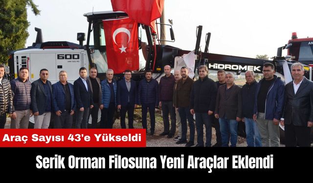 Serik Orman Filosuna Yeni Araçlar Eklendi