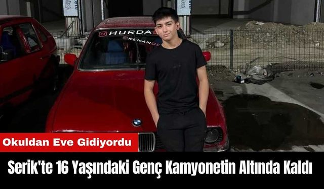 Serik'te 16 Yaşındaki Motosikletli Kamyonetin Altında Kaldı