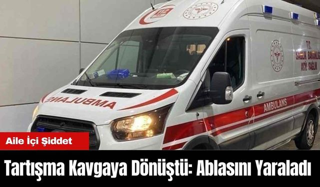 Tartışma Kavgaya Dönüştü: Ablasını Yaraladı