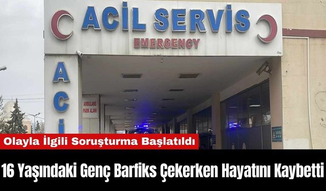 16 Yaşındaki Genç Barfiks Çekerken Hayatını Kaybetti