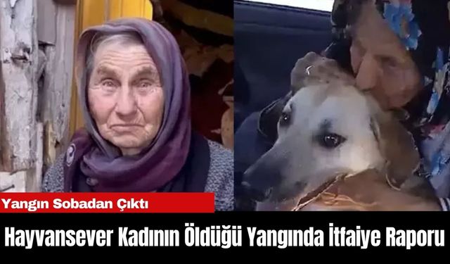 Hayvansever Kadının Öldüğü Yangında İtfaiye Raporu:Yangın Sobadan Çıktı