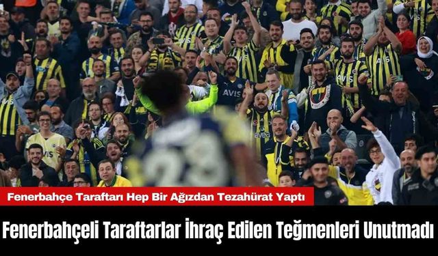 Fenerbahçeli Taraftarlar İhraç Edilen Teğmenleri Unutmadı