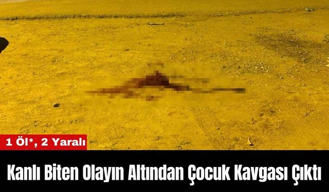 Kanlı Biten Olayın Altından Çocuk Kavgası Çıktı