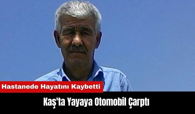 Kaş'ta Yayaya Otomobil Çarptı