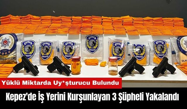 Kepez'de İş Yerini Kurşunlayan 3 Şüpheli Yakalandı