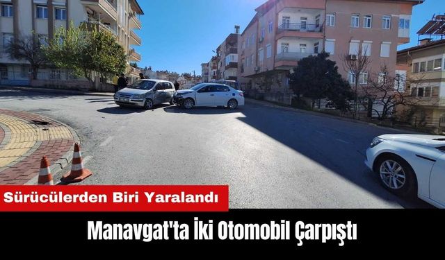 Manavgat'ta İki Otomobilin Çarpıştığı Kazada 1 Yaralı