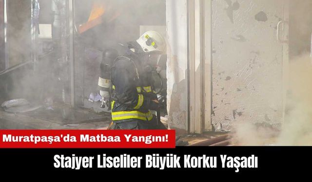 Muratpaşa'da Matbaa Yangını! Stajyer Liseliler Büyük Korku Yaşadı