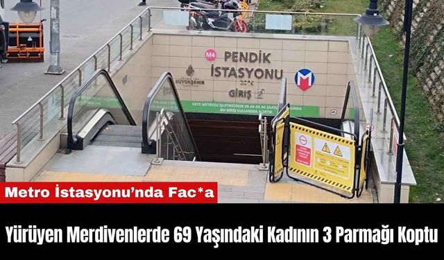 Yürüyen Merdivenlerde 69 Yaşındaki Kadının 3 Parmağı Koptu