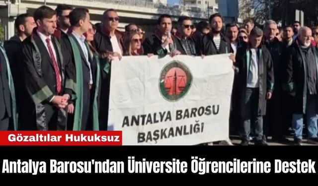 Antalya Barosu'ndan Üniversite Öğrencilerine Destek