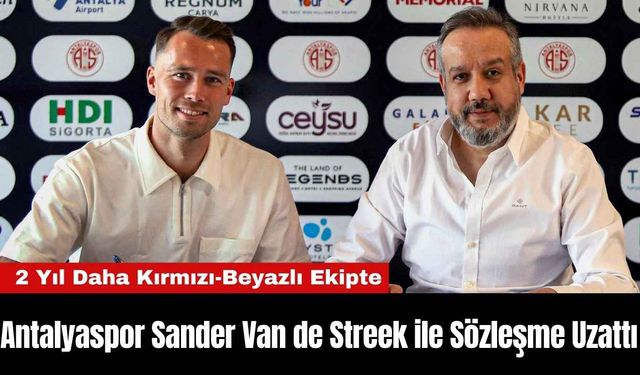 Antalyaspor Sander Van de Streek ile Sözleşme Uzattı