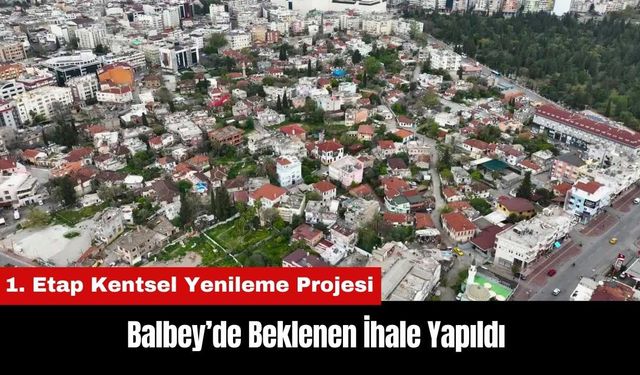 Balbey’de Beklenen İhale Yapıldı