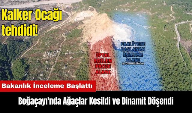 Boğaçayı'nda Ağaçlar Kesildi ve Dinamit Döşendi