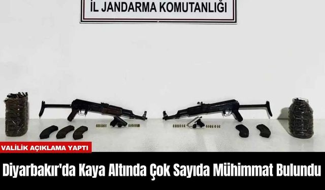 Diyarbakır'da Kaya Altında Çok Sayıda Mühimmat Bulundu