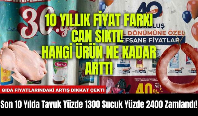 Son 10 Yılda Tavuk Yüzde 1300 Sucuk Yüzde 2400 Zamlandı!