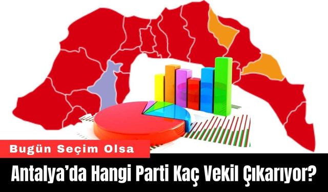 Bugün Seçim Olsa Antalya’da Hangi Parti Kaç Vekil Çıkarıyor?