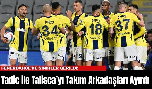 Fenerbahçe’de Sinirler Gerildi: Tadic ile Talisca’yı Takım Arkadaşları Ayırdı... İşte o anlar...